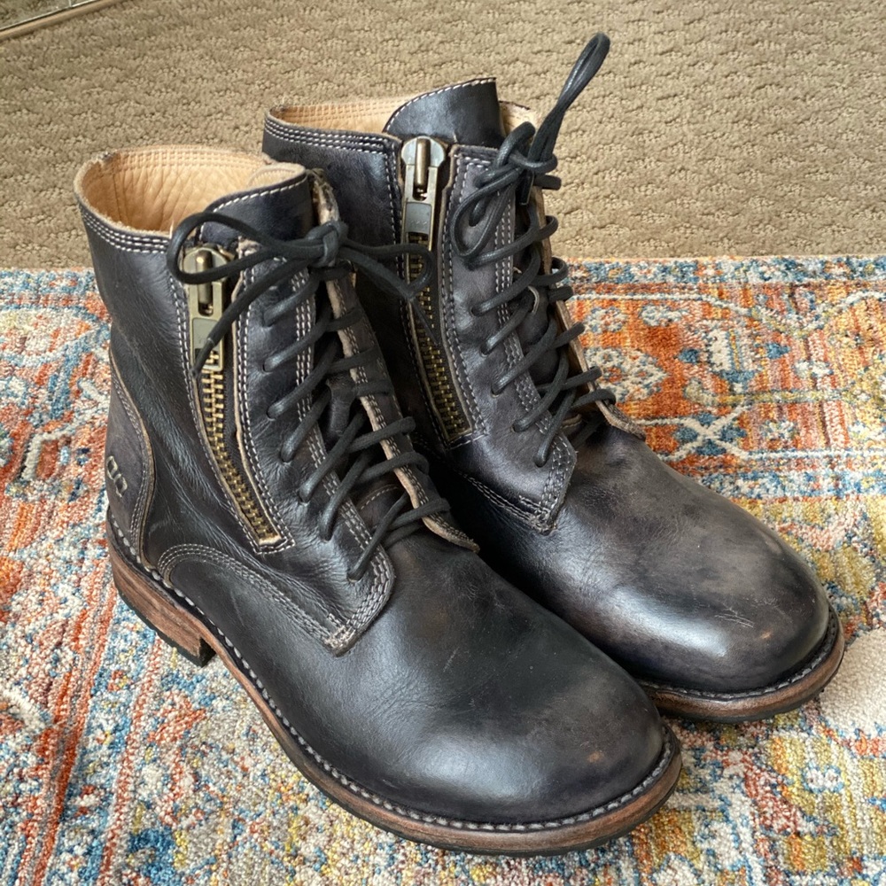 Bed Stu  Double Zipper Moto boot